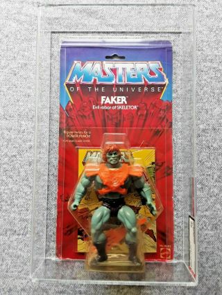 Masters Of The Universe Faker 8 Back Afa 80 1983 Rare Mosc Motu He - Man