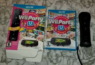 Nintendo Wii Party U Multimedia Remote Controller Bundle Big Box Video Game