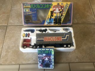 Diaclone Battle Convoy Japanse Prime Pre Transformer 100 Complete Rare