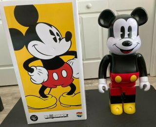 Medicom Bearbrick X Disney Mickey Mouse 1000 Authentic Us