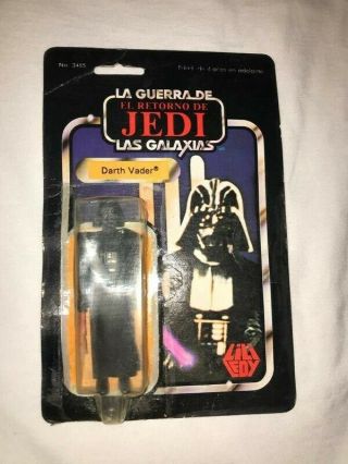 Star Wars Vintage Lili Ledy Darth Vader 12 Back First Issue Very Rare Mexico
