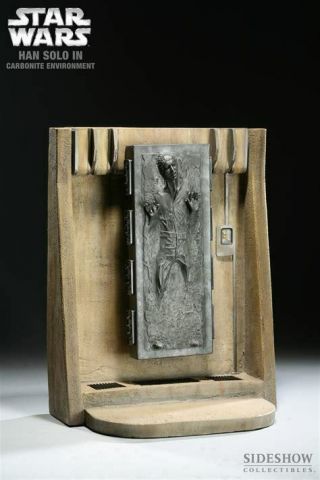 Sideshow Star Wars Han Solo In Carbonite 1/6th Scale Environment 1st Ed 2009