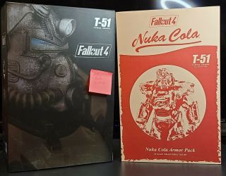 Threezero Fallout 4 T - 51 Power Armor Figure With Nuka Cola Pack Expansion Pack