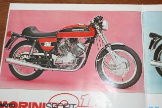 1974 Moto Morini 3 1/2 Sport Poster 28 " X 12.  5 " Rare