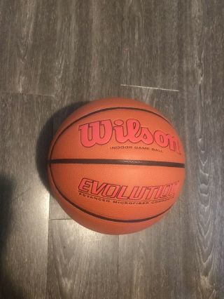 Wilson Evolution 29.  5 Inch Indoor Game Basketball Best Rarely