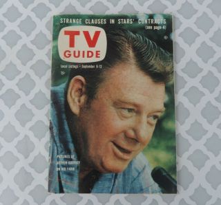 No Label Wisconsin Ed.  September 6 Tv Guide 1958 Arthur Godfrey Raymond Burr