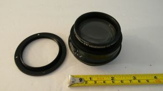 Rare Ilex 7 - 1/2 " 190mm F/4.  5 5x7 Large Format Barrel Lens & Flange Sinar