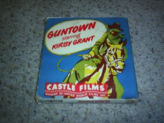 Guntown Vintage Antique Kirby Grant Castle Films 16mm Film Movie From 1940 