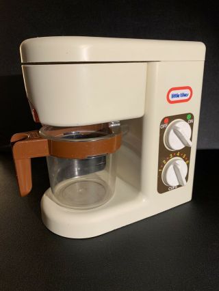 Rare Vintage Little Tikes Play Kitchen Coffee Maker & Carafe Pot Complete Set
