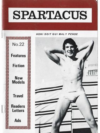 Spartacus Monthly N0.  22 (circa 1971) Rare / Gay Interest / Physique / Vintage