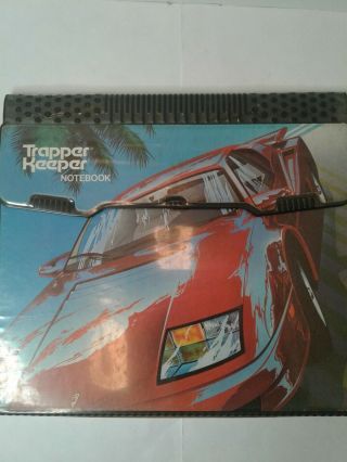 Vintage Mead Trapper Keeper Notebook 29096 Sports Car Ferrari Rare