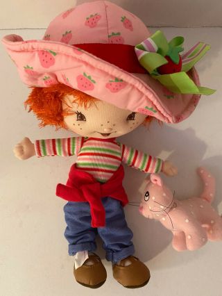 Strawberry Shortcake Doll With Custard Dated 2002 Bandai
