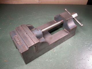 Old Vintage Machining Tools Rare Type Large Drill Press Vise Premium Cond.
