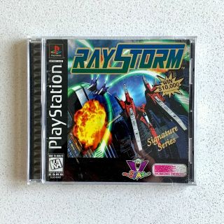 Raystorm Playstation 1 Ps1 Rare Red Ship Variant Complete - Disc Has Damage