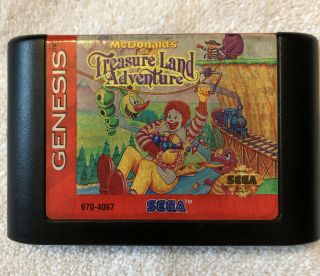 Rare Mcdonalds Treasure Land Adventure - Sega Genesis - Cleaned &