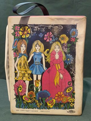 Vintage Dawn and Her Friends Doll Carry Case Topper Toys 1970 2