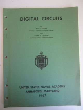 Vintage Computer Rare Digital Circuits Usn Us Naval Academy Electronics 1967