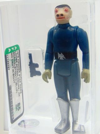 1978 Kenner Star Wars Loose Blue Snaggletooth,  No Dent In Boot,  AFA Grade 85 NM, 3