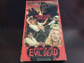 Return Of The Evil Dead 1973 (1988 Bingo Video) Horror Tony Kendall Rare Htf Vg