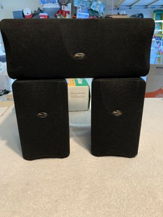 Rare Mirage Avs - 508d Sys - 1 Surround Sound Bookshelf Speakers Black Avs - 200 100