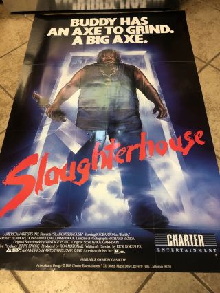 Slaughterhouse Vtg Movie Poster,  1987 Awesome Artwork Very Rare