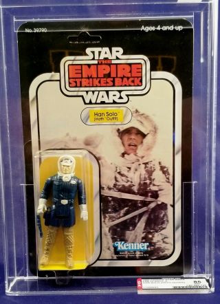 Vintage Star Wars 1980 Esb Han Solo Hoth 32 - Back A: Afa 85