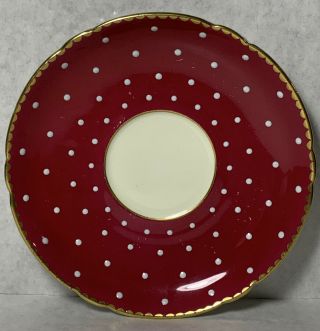Shelley China White Polka Dots Cup & Saucer Pattern 13574 ULTRA RARE HTF 2