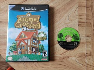 Animal Crossing (nintendo Gamecube,  2002).  With Case.  Rare
