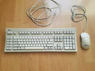 Sun Microsystems Type 5c Rare Swedish Release Keyboard And Mouse Combo