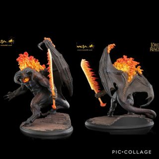 Rare Weta Collectibles Lord Of The Rings Balrog Demon Of Shadow And Flame Statue