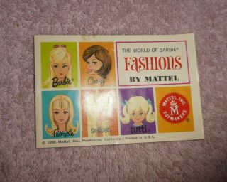 Vintage Barbie Doll Booklet - The World Of Barbie Fashions By Mattel