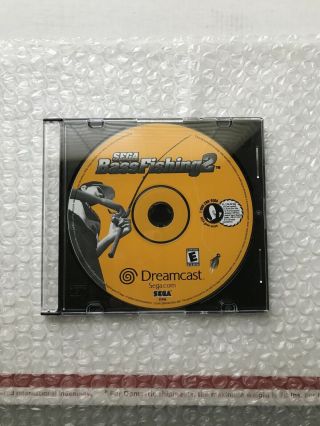 Rare Authentic Sega Bass Fishing 2 (sega Dreamcast,  2001) Good Disc