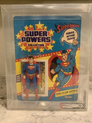 Powers Superman 1984 Kenner 12 Back Afa 80/85/85