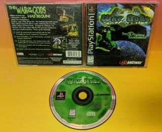 Wargods - Ps1 Playstation 1 2 3 - Midway Fighting Game Cib Complete Rare