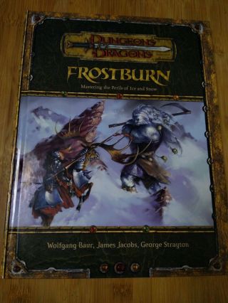 Frostburn Mastering The Perils Of Ice And Snow - Dungeons & Dragons Rare Oop 1st