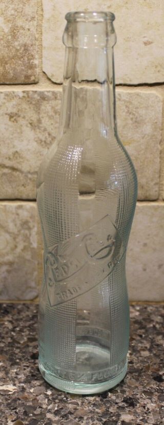 Rare Vintage Green Pepsi:cola 6 1/2 Oz Embossed Soda Bottle