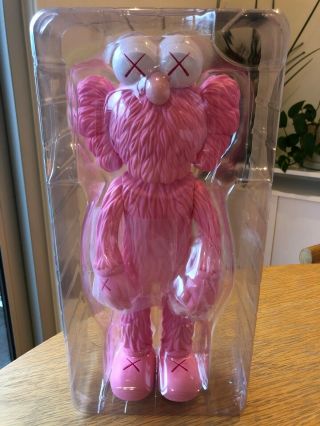 Kaws Bff Open Edition Vinyl Figure Pink - Ready To Ship - 100 Authentic