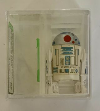Vintage Glasslite 1988 Star Wars Loose Pop - Up Saber R2 - D2 Artoo - Afa Graded 85