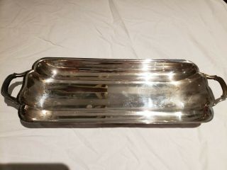 Vintage Bristol Silver Plate Tray Handles Epca 100 14” Serving Tray