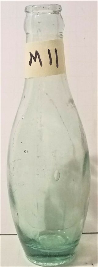 Antique Glass Bottle / Torpedo Shapped Crown Top J.  L.  & C.  L.  C.  1939 / M11