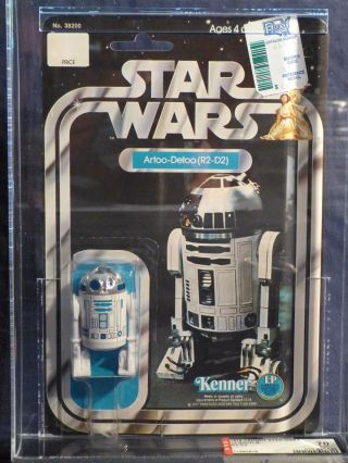 Vintage Star Wars Artoo Detoo R2 - D2 12 Back Afa Figure 1977