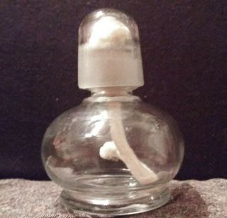 Antique T.  C.  W - Co 3 - S - 50 Kerosine Oil Lamp With Glass With Lid Victorian.
