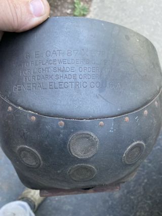 Vintage welding helmet General Electric Halloween Prop Rare Helmet 3
