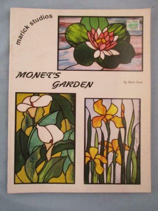 Rare Stained Glass Pattern Book Marick Studios Monet 