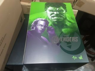 Hot Toys Sideshow 12 Inch 1/6 Scale Mms230 Avengers Bruce Banner & Hulk.  902164