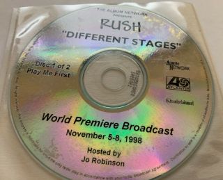 Rush Different Stages Ultra Rare Radio Promo 2cd