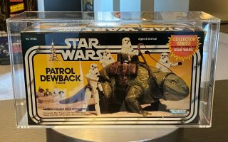 Vintage Kenner Star Wars Boxed Patrol Dewback Collector Series Afa 85 Nm,  Rare