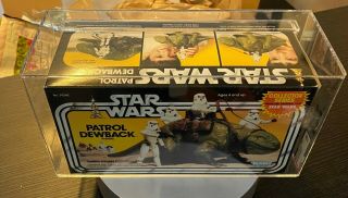 Vintage Kenner Star Wars Boxed Patrol Dewback Collector Series AFA 85 NM,  RARE 2