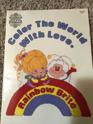 Vintage Rainbow Brite Counted Cross Stitch Patterns Book
