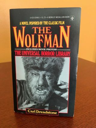 The Wolfman Carl Dreadstone Universal Horror Library W Photos 1st Printing Rare